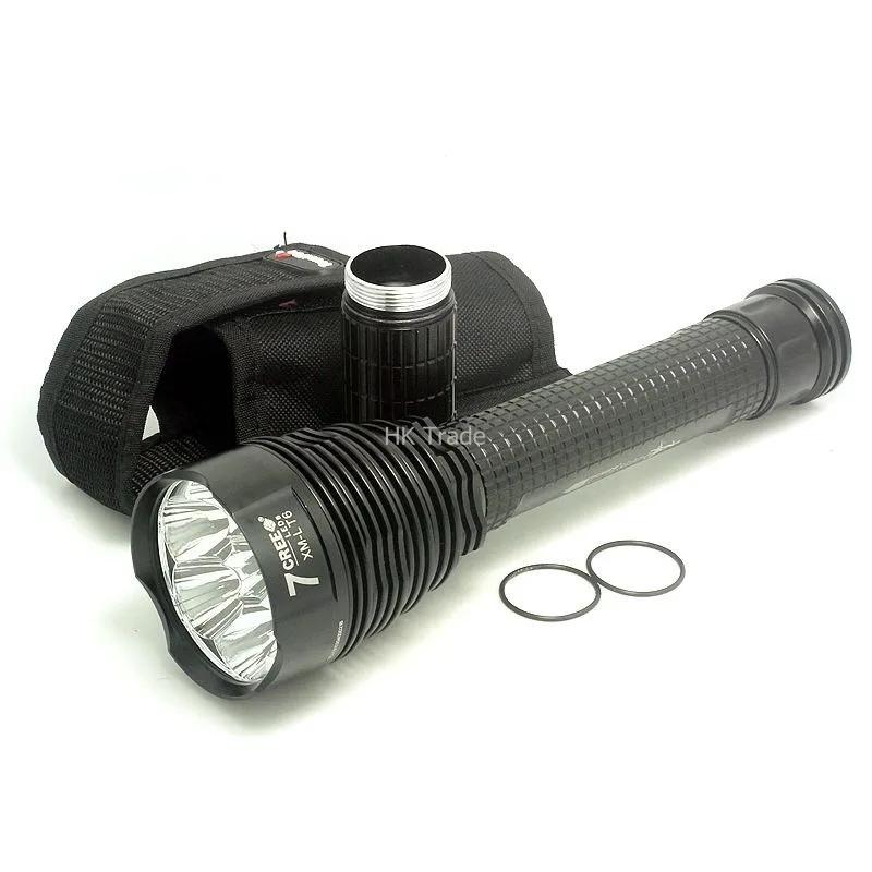 Trustfire TR-J18 8000 люмен 5 Режим 7 X CREE XM-L T6 светодиодный с помощью 18650 или 26650 Батарея Водонепроницаемый высокое Мощность фонарь