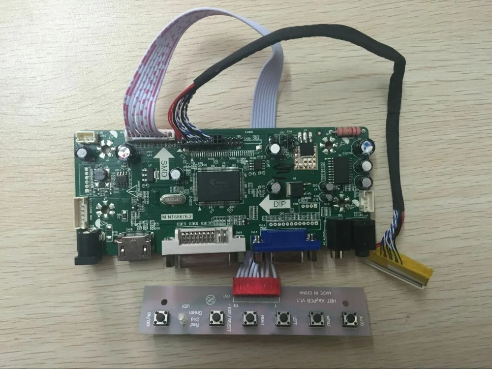 HDMI DVI VGA LCD Controller driver Board Kit for 14“ LTN140AT16 1366X768 panel 