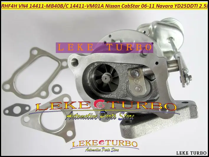 RHF4H VN4 14411-MB40B 14411-VM01A 14411-MB40C Turbo Turbocharger For NISSAN CabStar 2006-11 Navara D22 YD25DDTI 2.5L DCI 110HP  (3)