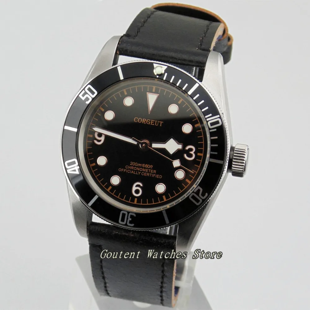 

41mm Corgeut Sapphire Glass Silver Case Automatic Movement Men's Watch