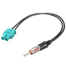 New Radio Adaptor Antenna Audio Cable Male Dual Fakra Din Aerial For Audi VW Volkswagen