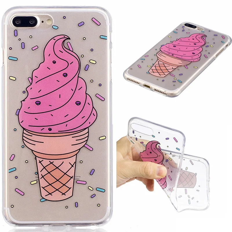 Transparent Silicone Cover For iPhone 7 Plus Case Soft TPU