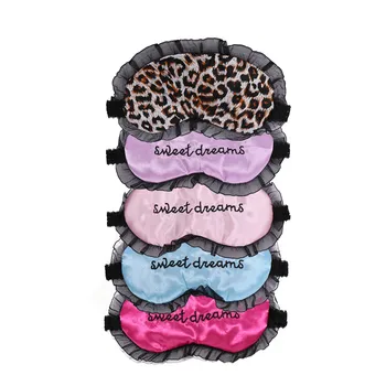 

Breathable Sleeping Eye Mask Adjustable Lace EyeShade Nap Cover Light Blindfold Travel Sleeping Rest Patch Blinder Accessories
