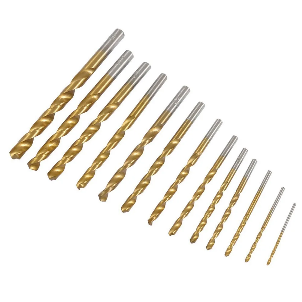 uxcell 20pcs 2.5mm Twist Drill w Titanium Coated High Speed Steel Bit HSS M35 CO for Steel,Copper,Aluminum Alloy