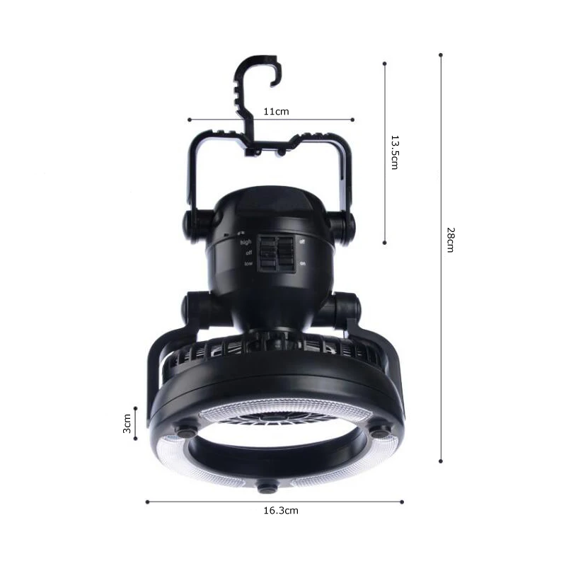 Multi-function outdoor camping tent fan light 18LEDs super bright lighting lasts for a long time (6)