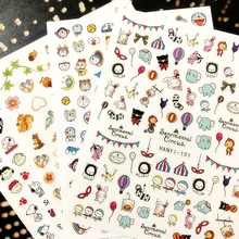 Новейшая 3d наклейка для дизайна ногтей SOLONAIL hanyi-101 инструменты для ногтей Sentimental Circus аксессуары для ногтей Поставщик