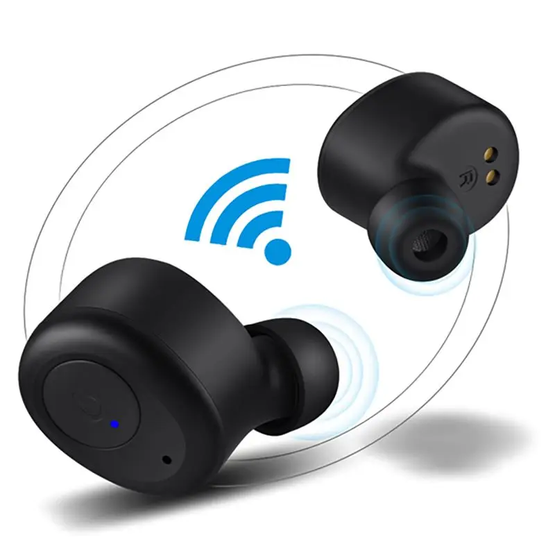 Мини Беспроводной Bluetooth V5.0 наушники плотно прилегающие к уху, высокое качество звука Водонепроницаемый спортивные наушники для вождения музыка для разговоров по телефону
