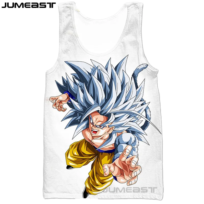21 Jumeast бренд для мужчин/женщин 3D Печатный жилет Dragon Ball короткий рукав модный спортивный пуловер летние топы на бретелях футболки - Цвет: 21