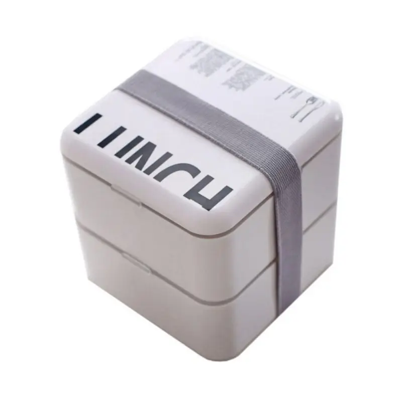 Материал не вредит здоровью Ланч-бокс 2 слоя коробки для обедов бенто микроволновая посуда контейнер для хранения еды Ланчбокс - Цвет: A1