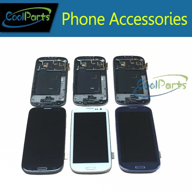 

High Quality White Color For Samsung Galaxy S3 i9300 LCD Display and Touch Screen With Frame 4.7 Inch 1PC/Lot