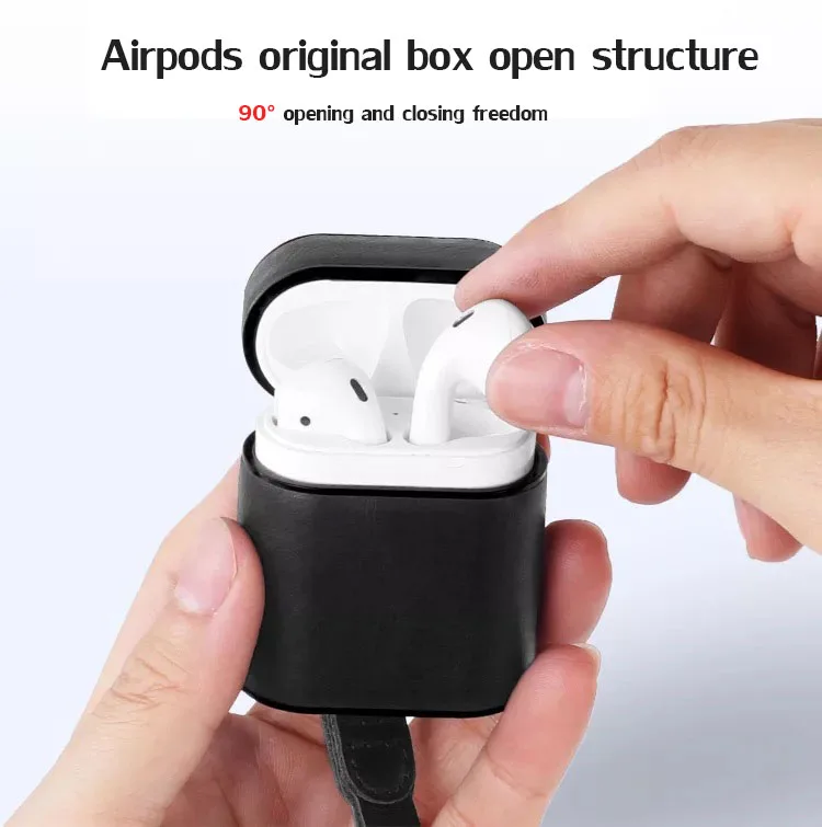 Высокое качество из искусственной кожи чехол для Apple AirPods беспроводной Bluetooth наушники зарядный чехол защитный чехол сумка чехол для Air Pods