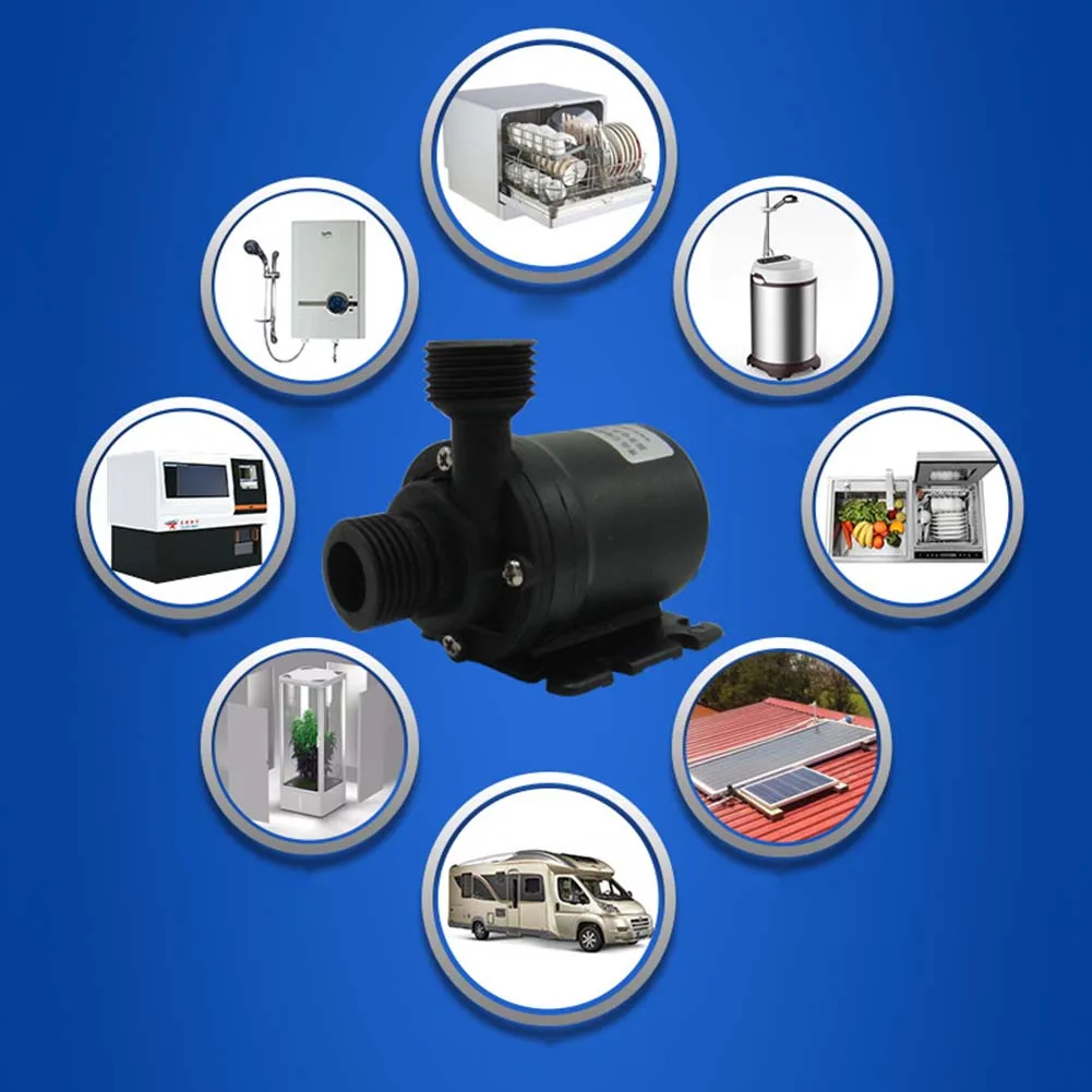 

Newest DC 12V Ultra Quiet Mini IP68 800L/H 19W Brushless Motor Submersible Water Pump