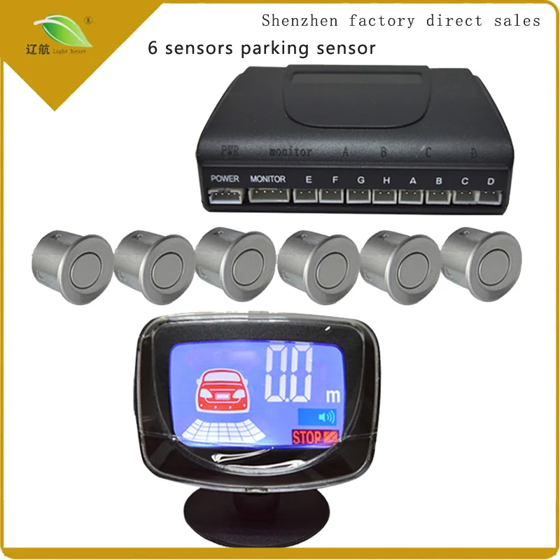 Light Heart Waterproof 6 Rear Front View Car font b Parking b font font b Sensors