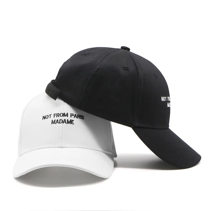 Mujer sombrero de papá Gorras de béisbol de las mujeres de los hombres sombreros Snapback sombrero de malla joven de tendencia de moda negro blanco Gorras Para Hombre baseball