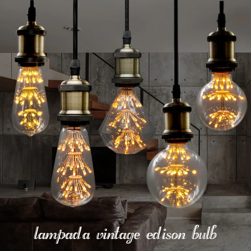 Lâmpadas Led e Tubos lampada levou filamento edison lâmpada Vida Média (hrs) : 50000