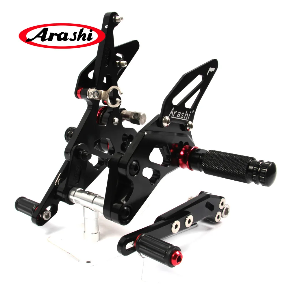 Arashi GSXR1000 2009 2016 CNC Rider Adjustable Foot Pegs Footrest For