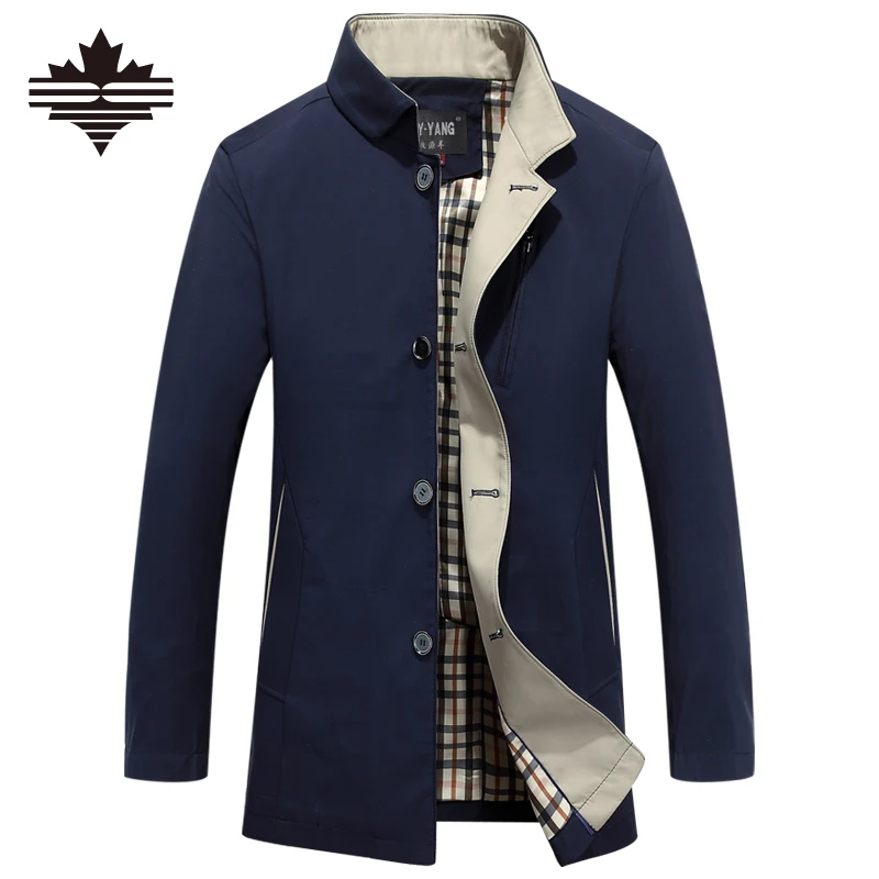 Men's Trench Coat Autumn Mens Jackets And Coats Slim Coat