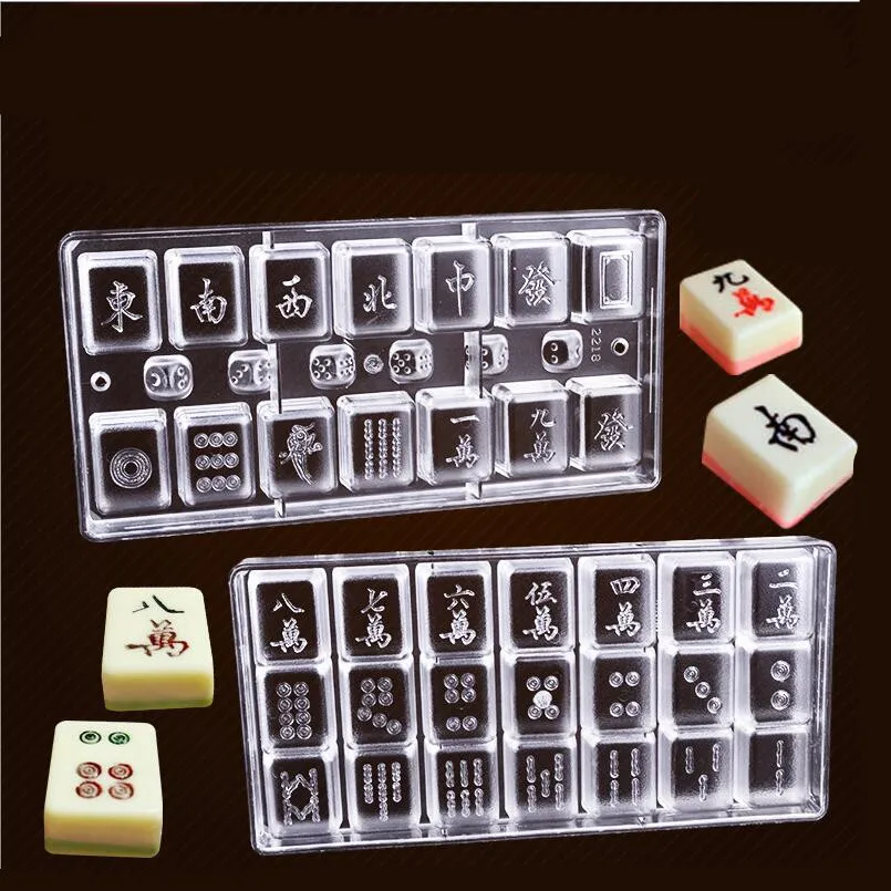 pc Silicone mold Transparent Mahjong mould to make...
