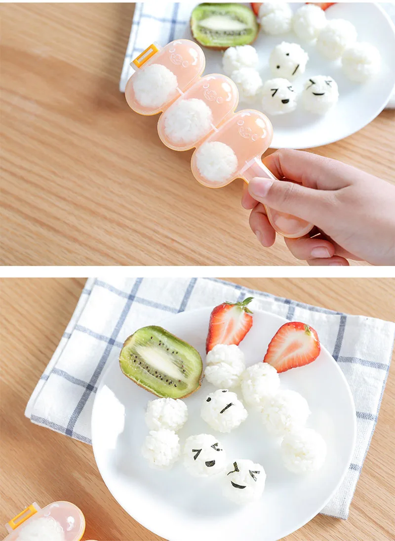 Ball shape sushi maker mold