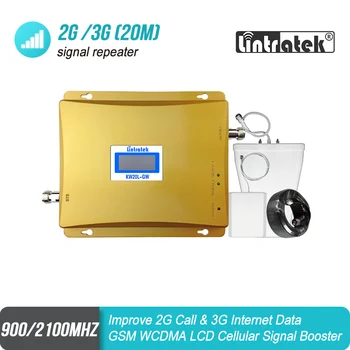 

LCD Display GSM 900mhz 3G 2100mhz Dual Band Mobile Signal GSM Repeater 900 UMTS 2100 Cell Phone Booster celular Amplifier 51