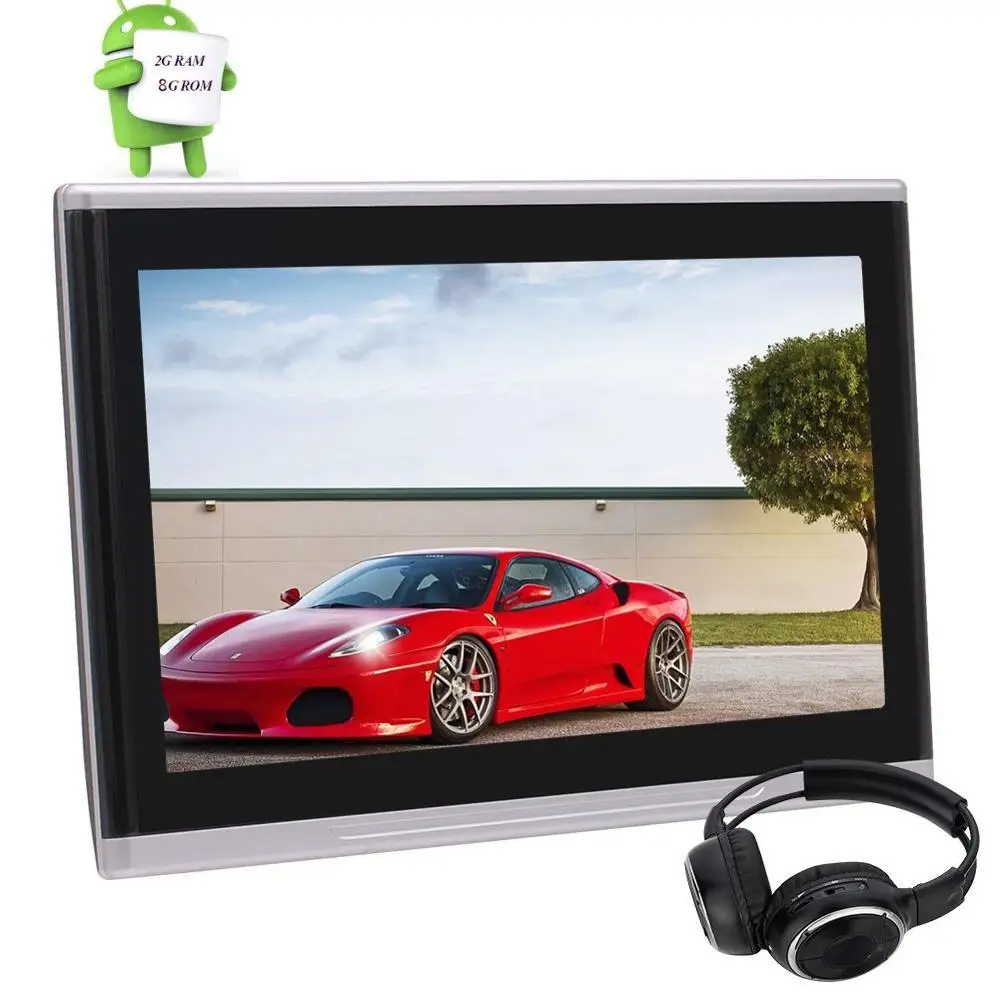 10.1 дюймов Универсальный Android 6.0 подголовник автомобиля Мониторы HD цифровой TFT