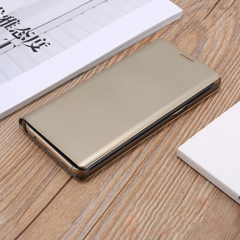 

For Samsung Galaxy A3 2017 A320 A320F S8 Plus S6 S7 Edge Note 8 Smart Clear Mirror View Case For Samsung A3 A5 A7 2017 Flip Case