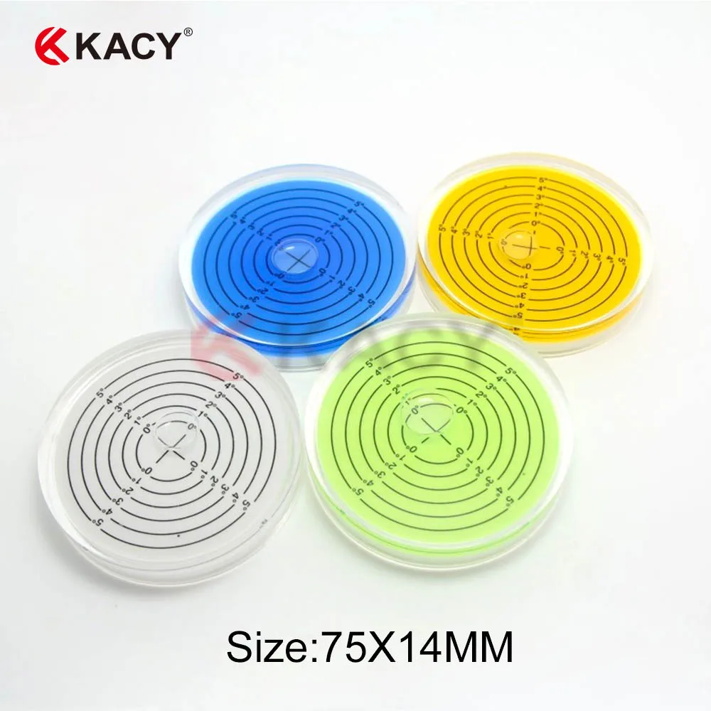 KACY 2PCS 75X14MM Bullseye Spirit Level Bubble Level