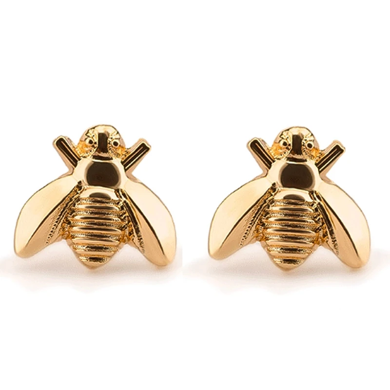 

Stud Cute Tiny Bee Earring Jewelry Gold/Silver Plated Honey Bee Earrings Stud Unique Earings Fashion Jewelry For Women