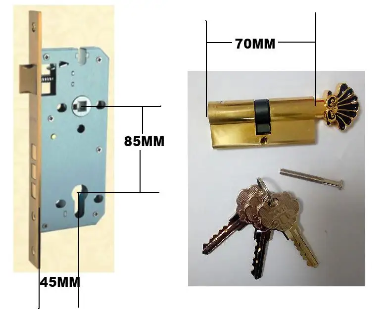 Fechadura e peças p porta