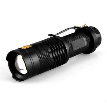 

LED UV Flashlight 1 Mode SK68 Zoomable Lanterna Torch Luz 14500 Flashlight Purple Flashlight 395nm Light Camping Hunting