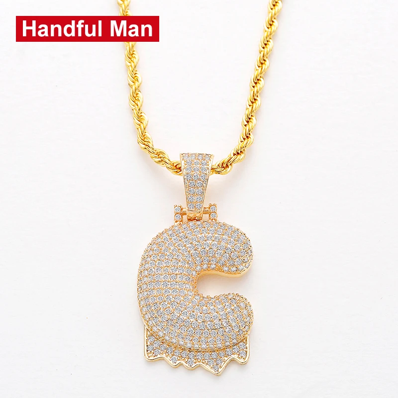 Handf человек мода CZ AAA Циркон 100% CopperIced Bling Подвески на заказ сумка в форме телефона мужская хип хоп ювелирные изделия подарок XL785-1