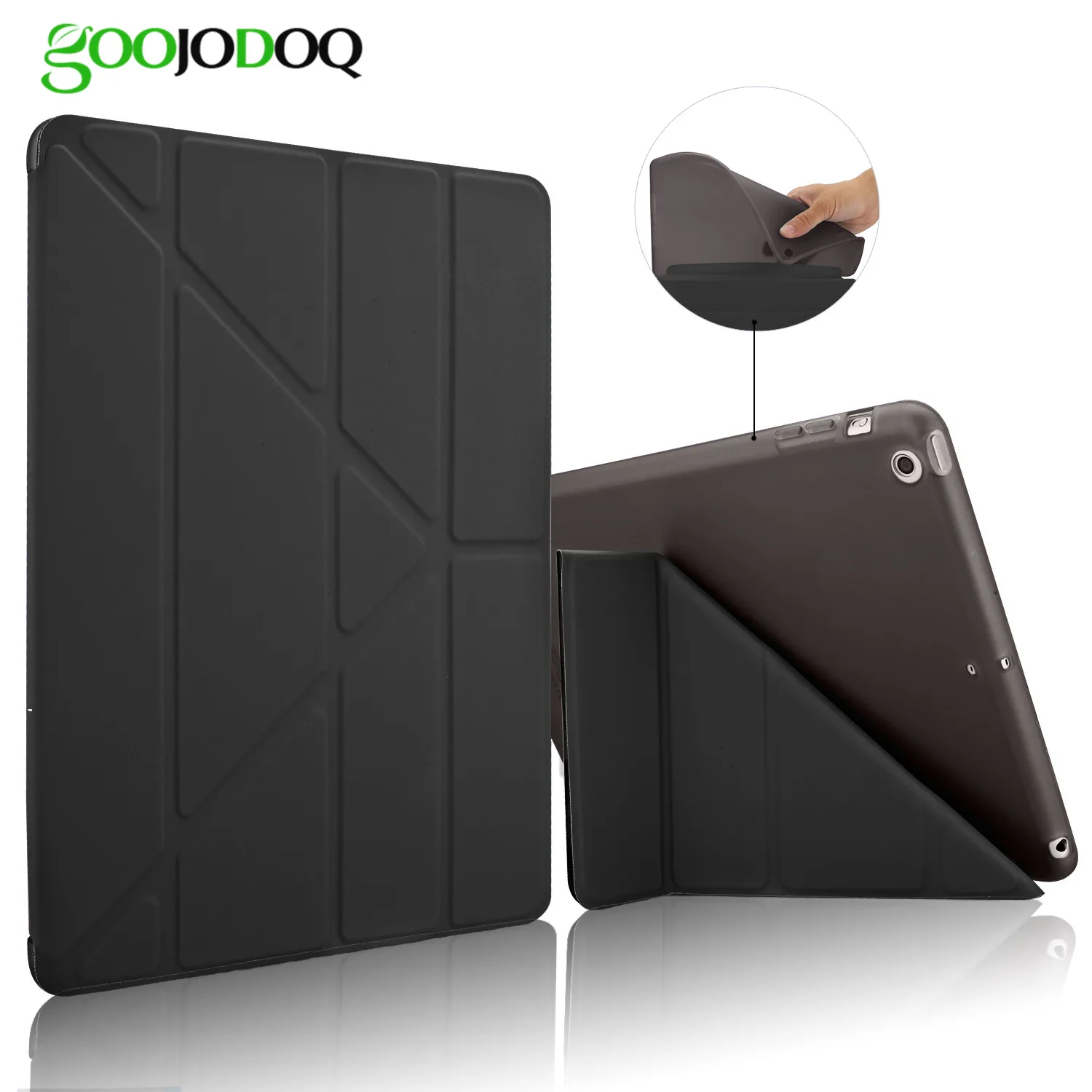 Case For Ipad Air 2/Air 1 Five Shapes Ultra Thin PU Leather Flip Stand TPU Soft Back Cover For iPad 5/6 Auto Sleep/Wake A4243 for ipad pro 9 7 5 shapes smart case soft tpu back case slim pu leather magnetic cover for ipad 7 air 3 auto sleep wake a66