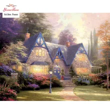 Золотой панно, DIY, полный, алмаз вышивка, дом, фото на заказ, Алмазный живопись, вышивка крестом, 3D, Алмазная мозаика, Рождество 83