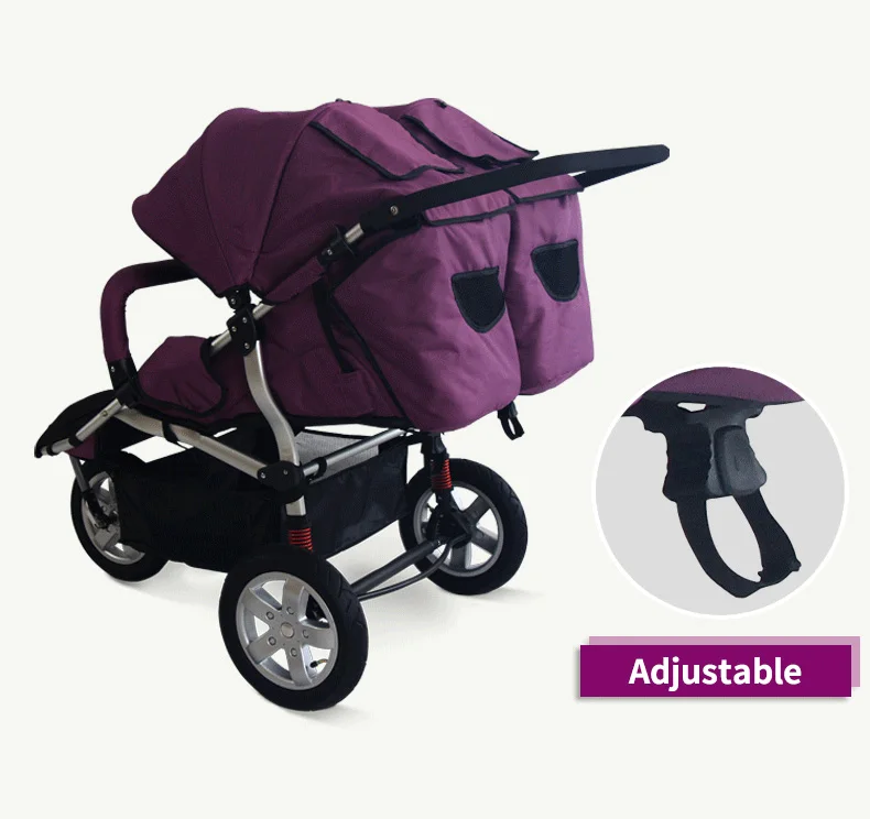 Babyboom коляска для близнецов амортизаторы Twin Baby Car двойная коляска Европейский Детские коляски s 3 колёса близнецы