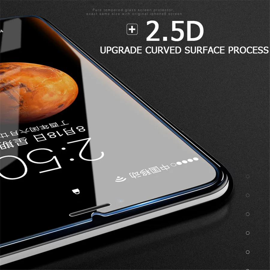9H 2.5D Закаленное стекло для iPhone X покрытие 7 8 Plus закаленное Защита экрана Защитная