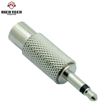 

8pcs Mono 2poles 3.5mm jack to RCA jack connector wire converter