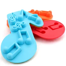 DIY Музыкальный знак шоколад, лед, формочка для выпечки силиконовая форма для выпечки, пудинг, ручная работа, форма для мыла