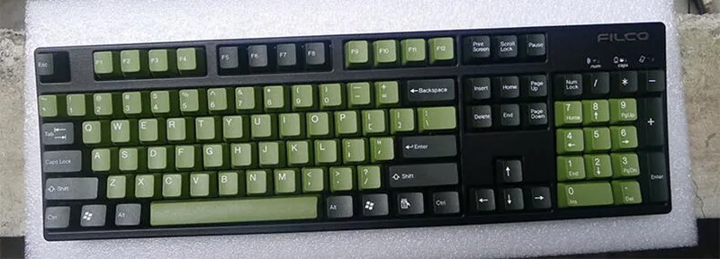 Белая клавиатура cherry mx switch 104 keycaps Taihao double shot гранит Dolch keycap OEM Многоцветный Olivette