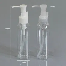 30x120 мл Прозрачный Пластиковый Дозатор бутылки с насосом 4 унции ПЭТ бутылка с насосом для лосьона 120CC ПЭТ прозрачный косметический контейнер