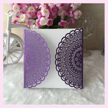 

12pcs/lot free shippinelegant unique design high quality laser cut pearl paper wedding decoration invitation cards greeting card