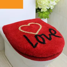 2 шт./компл. зимнее утолщенное моющееся сиденье для унитаза крышка туалетный лоток коврик для унитаза мягкие удобные сидушки на унитаз теплая крышка для унитаза