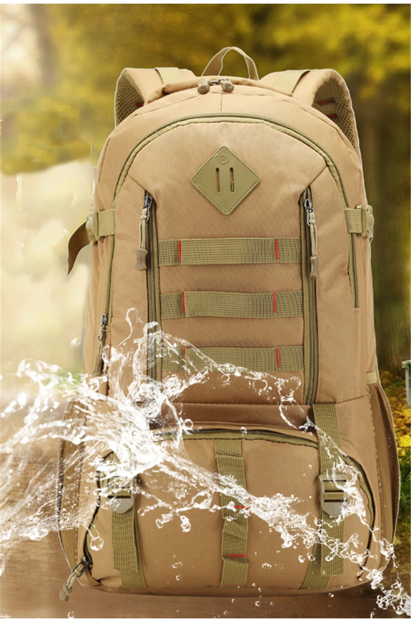 Camuflagem do Exército Acampamento ao ar Equitação Mochila Tático Bolsa Militar Ventilador 50l Multifuncional Caminhadas Livre 4 Cheap Ferram. atividade ar livre