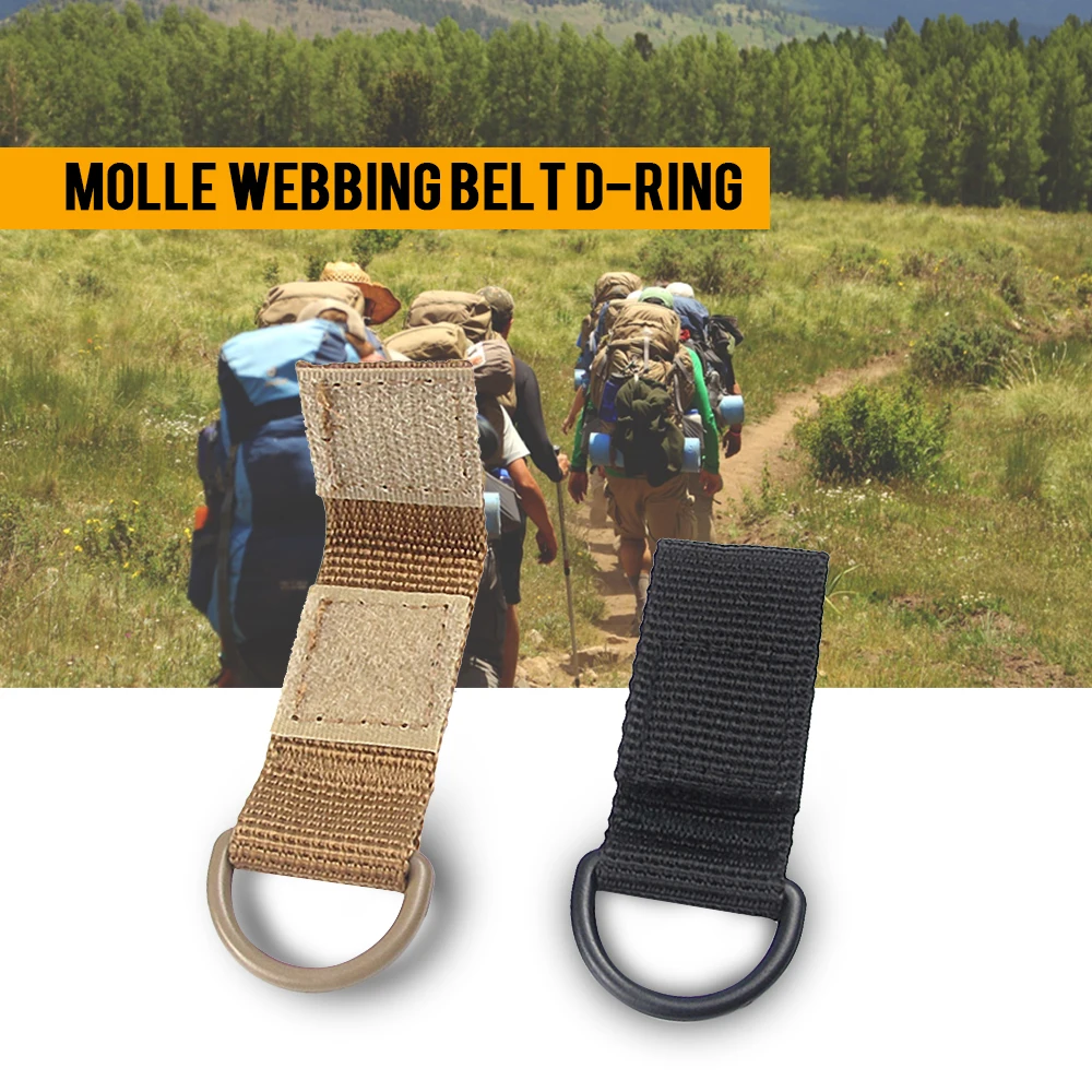 1pc Portable Backpack Hook Clamp Outdoor Carabiner Hiking Molle Webbing