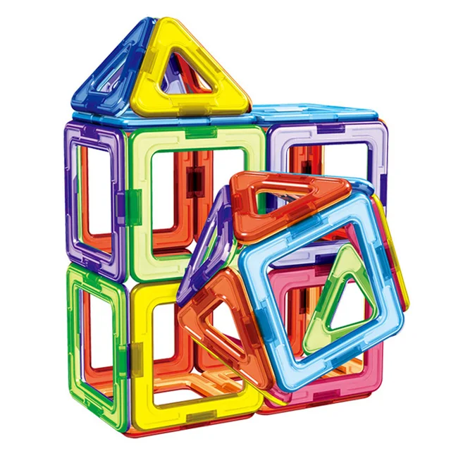 46PCS Big Size Magnetic Designer Magnet Blocks Construction Toys Set  Modeling&Buillding Toy For Children Kids Gifts 4