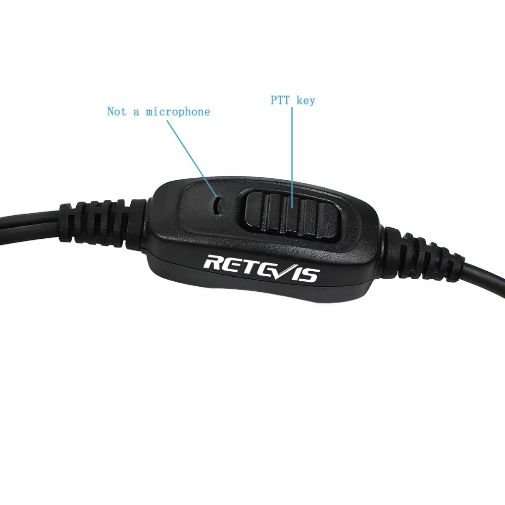 Retevis R-161 2 Pin слуховая косточка наушник палец PTT для Kenwood Retevis H777 RT81 Baofeng UV-5R TYT иди и болтай Walkie Talkie “иди и C9047A