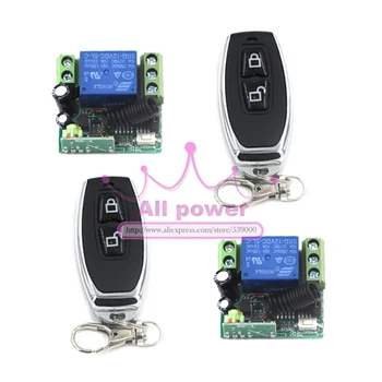 

DC 12V 1 CH 1CH RF Wireless Remote Control Switch System Mini Receiver Board,315/433 MHZ 2 Transmitter And 2 Receiver