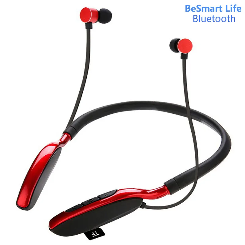 Спортивные наушники Bluetooth спортивные поддержка MP3 TF воспроизведение карт BT