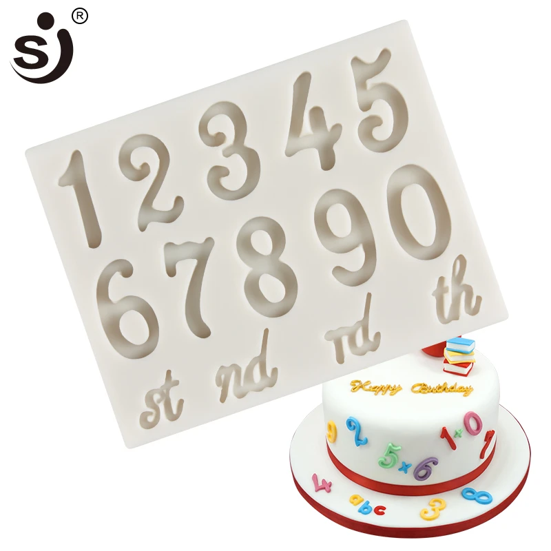 Sj 3d Moule A Fondant En Silicone Grands Chiffres Outils De Decoration De Gateaux Bricolage Pate A Modeler Ustensiles De Cuisine Pour Fete D Anniversaire Aliexpress
