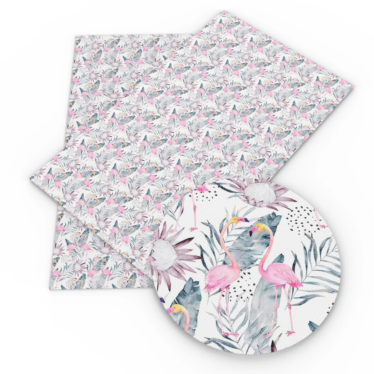 

David accessories 30x140cm bird flower faux artificial Synthetic leather fabric hair bow diy decoration crafts 1piece,1Yc7134