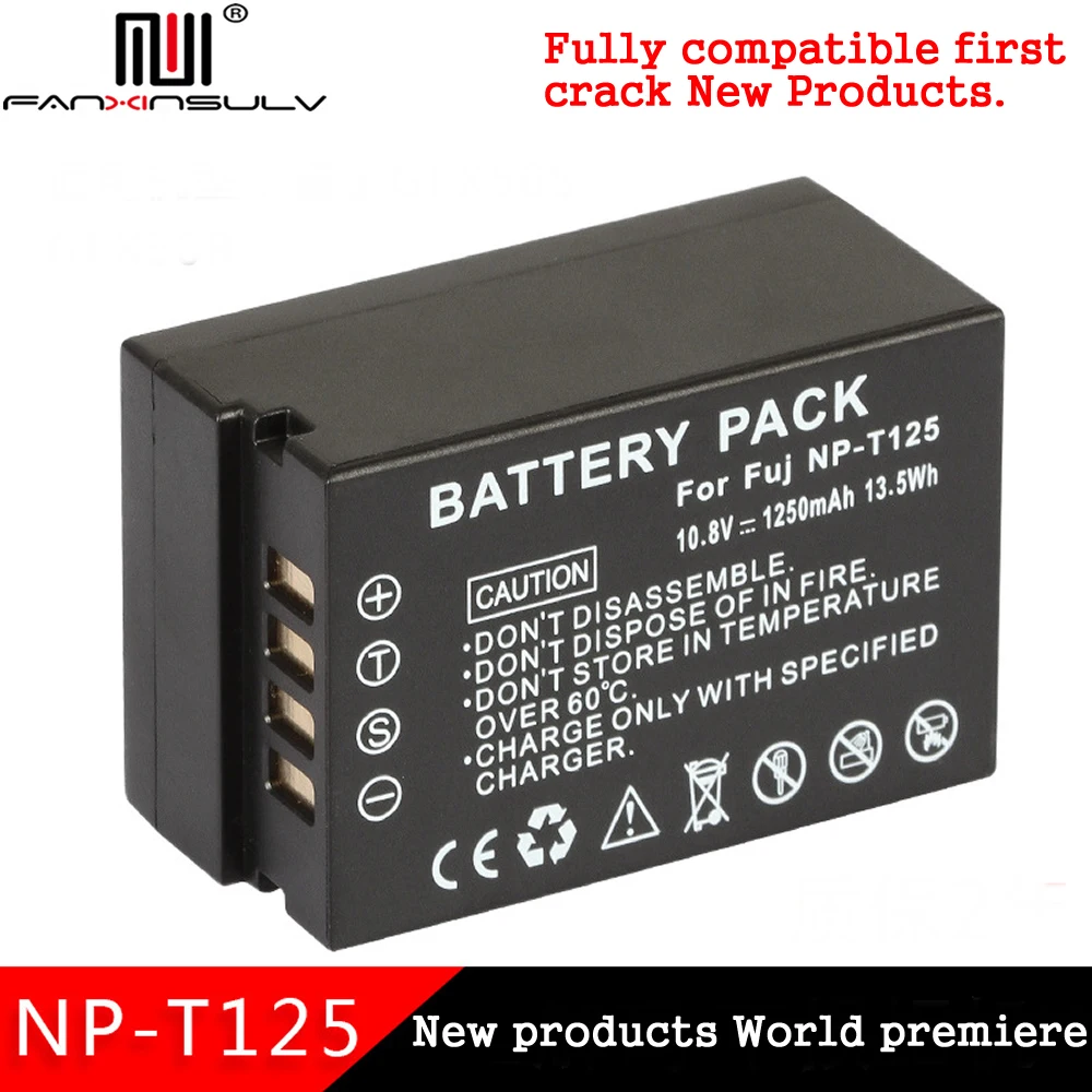 

1pcs NP-T125 NP T125 NPT125 Replacement Battery for Fujifilm fuji GFX50S GFX50R Camera